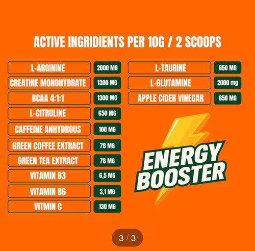 ENERGY BOOSTER — Енергија, фокус и моќ во секоја доза